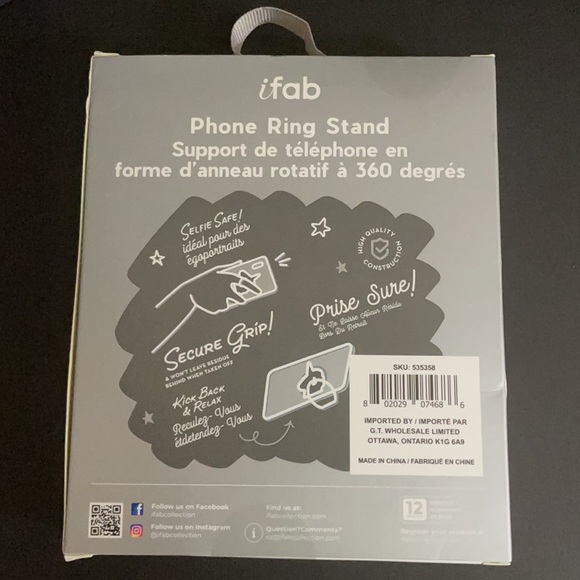 NWT Unicorn Phone Ring Stand IFAB Cure Gifts Accessories New - Picture 3 of 4